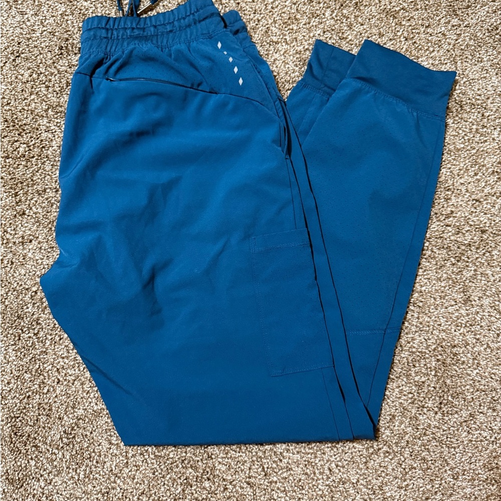 Teal Jogger Scrub Pants